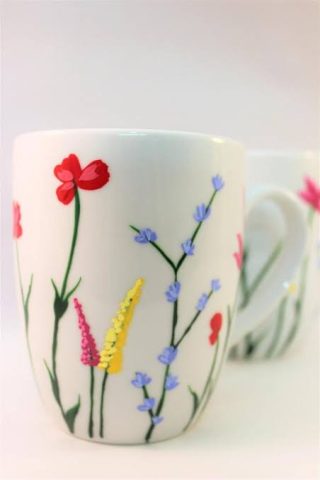 Neibrkart Demo Hand Painted Mug for Gifting and Personal Use - DEMO WONT BE SHIPPED