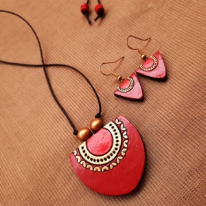 Neibrkart Demo : Teracota jewellery gift set, handmade authentic style