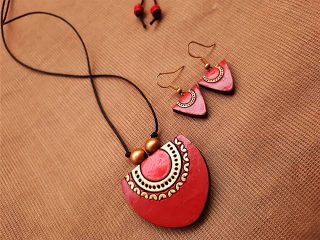 Neibrkart Demo : Teracota jewellery gift set, handmade authentic style